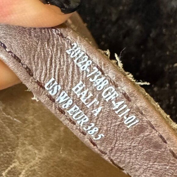 Olukai Womens Leather Platform Flip Flops Size 8 Brown - Picture 6 of 7